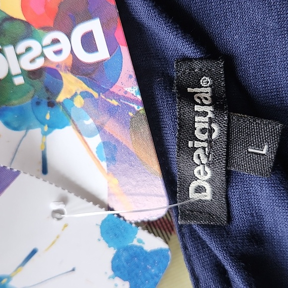 Desigual Flared Sleeveless Dress Size L Large NWT New With Tags Lined - Picture 6 of 7